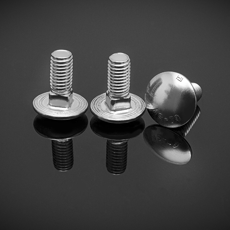 DIN603 BELIM STAINLESS Cendawan kepala persegi leher